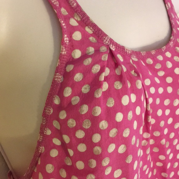 Eliot pink polka dot tank. Silk - Picture 5 of 6